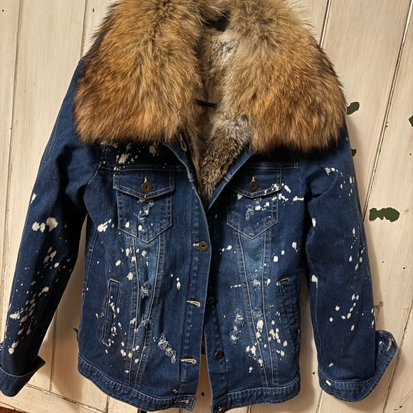 NBW Women's fur lined denim jacket - Picture 7 of 7